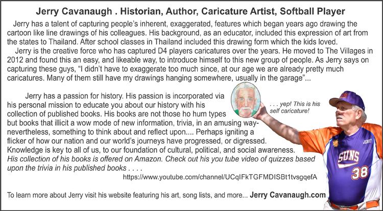 Jerry Cavanaugh caricatures The Villages Florida