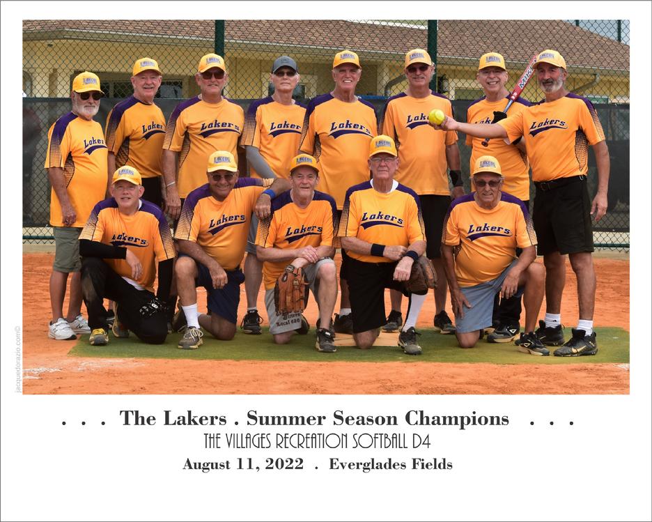 The Villages D4 Softball Summer 2022 Champions