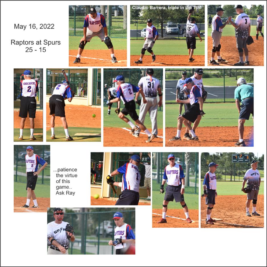 raptors spurs softball game 2022